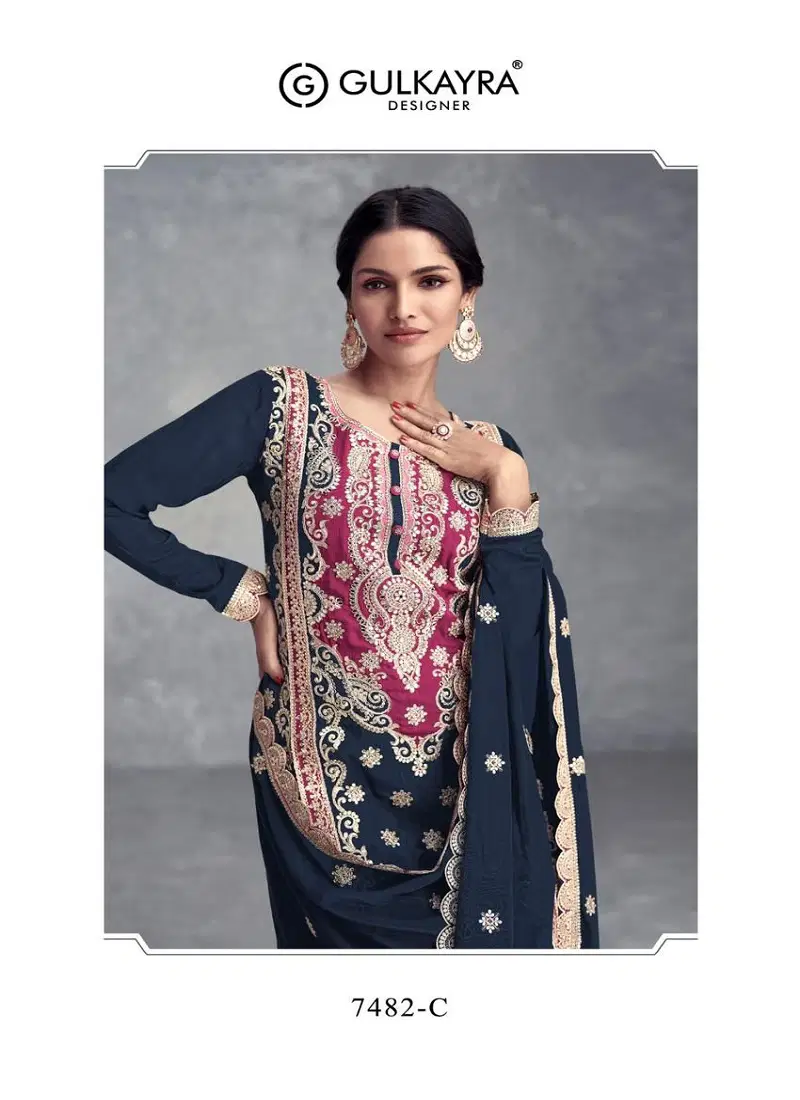 Sayra By Gulkayra Chinon Designer Salwar Kameez Exporters In India